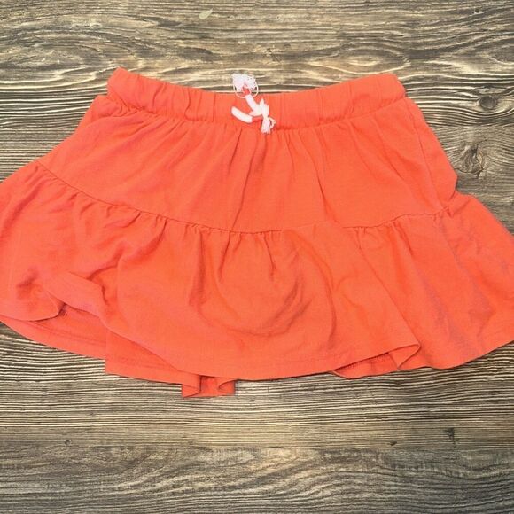Cat & Jack Girls Skirt Tiered Smock Waist Orange. Size Small. NWOT. Q - Picture 1 of 4